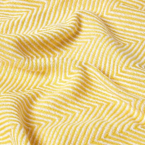 Tagesdecke Halden mit Chevron-Muster Gelb