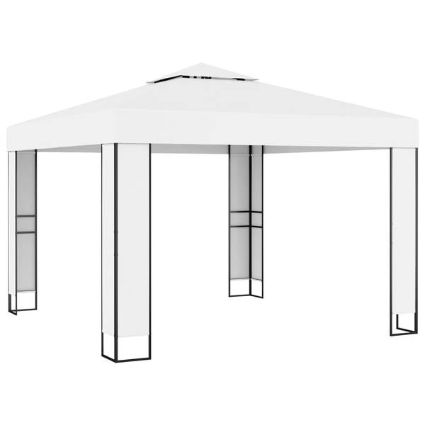Tonnelle 3001598 Blanc - Polyester - Acier - 300 x 273 x 300 cm