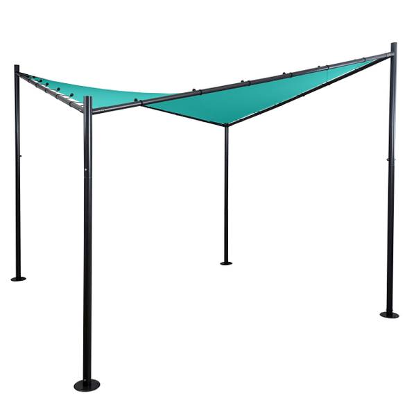 Pergola A41 turquoise - polyester - staal - 411 x 292 x 411 cm