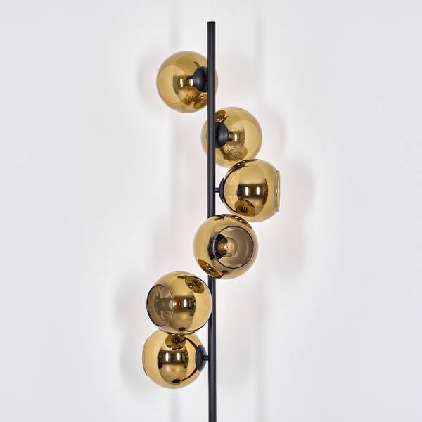Stehlampe Cesaro Gold - Metall - 32 x 160 x 83 cm