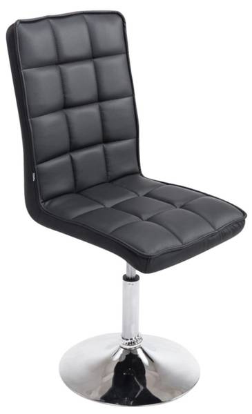 Chaise de bureau Peking V2 Lot de 2 Noir - Cuir synthétique - 43 x 90 x 59 cm