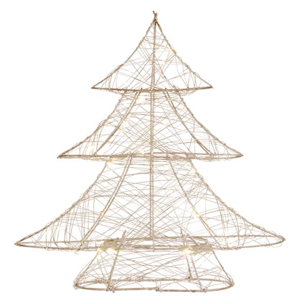 Weihnachtsbaum GLORA-W Gold - Samt - 6 x 30 x 28 cm