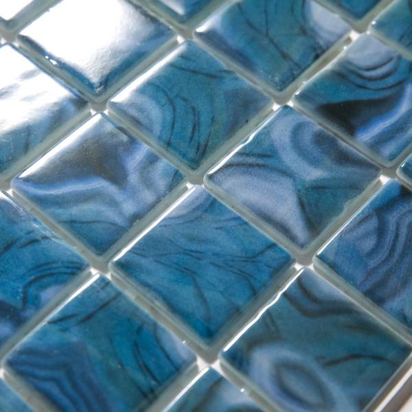 Glasmosaik BT-9090206 Blau - Farbglas - 48 x 48 x 32 cm