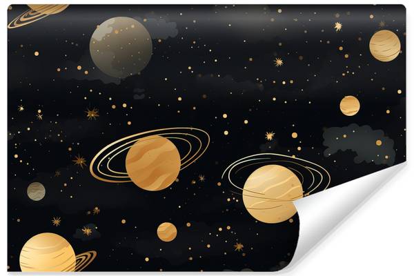Vlies-Fotobehang PLANETEN Sterren Kosmos 360 x 240 x 240 cm