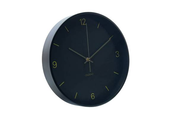 Horloge murale design Cadran Nuit Bleu - Verre clair - 30 x 30 x 5 cm