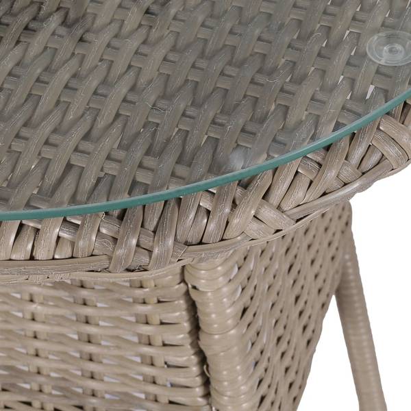 Garten Essgruppe  44149 (3-teilig) Braun - Polyester - Stahl - 50 x 60 x 50 cm