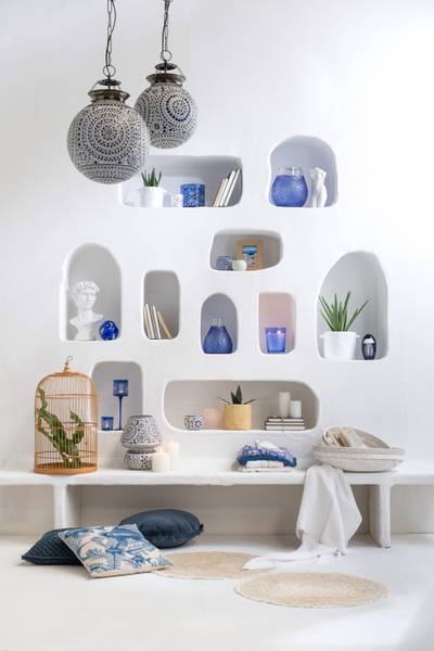 Blumentopf Gustave Weiß - Keramik - 14 x 12 x 19 cm