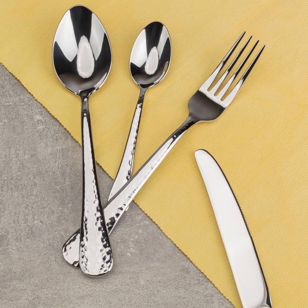 Löffeln Q4689 3er Set Silber - Metall - 5 x 4 x 24 cm