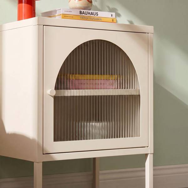Nachttisch ELIN 2er-Set Beige - Stahl - 50 x 60 x 40 cm