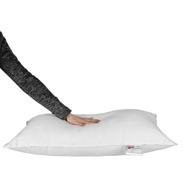 Super Mikrofaser-Kopfkissen Weiß - Textil - 40 x 15 x 80 cm