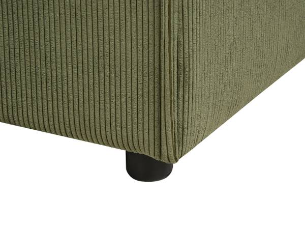 2-Sitzer Sofa APRICA Schwarz - Grün - Naturfaser - 240 x 68 x 119 cm