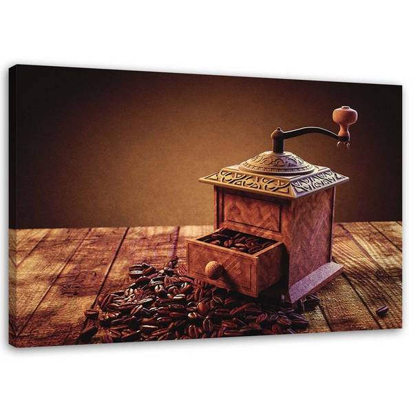 Wandbild kaffeemühle 120 x 80 cm