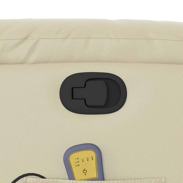 Fauteuil inclinable de massage 3032281-4 Crème - Blanc