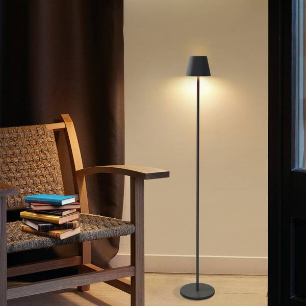 LED Stehleuchte Freiheit II Schwarz - Metall - 11 x 125 x 9 cm