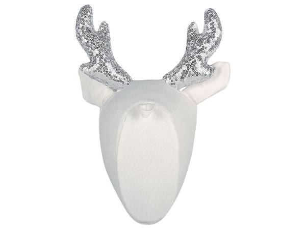 Wanddecoratie SUZY goud - zilver - wit - natuurvezel - 20 x 29 x 20 cm