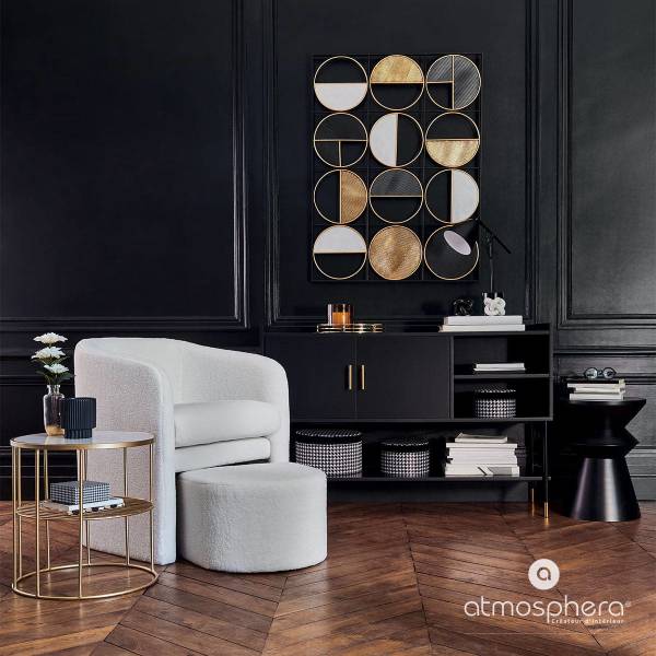 Wanddekoration ZAK Metall - 2 x 76 x 101 cm