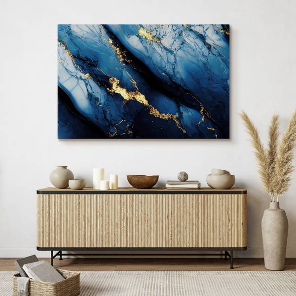Leinwandbild Marmor Muster Glamour 120 x 80 x 80 cm
