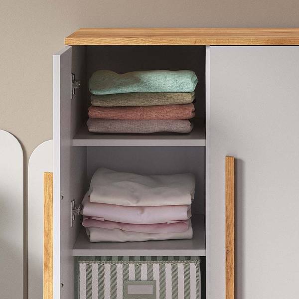 Armoire pour enfants Malia 39966 Chêne - Blanc