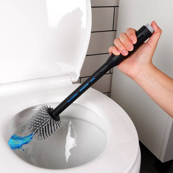 Toilettenbürste 71158 Schwarz - Kunststoff - 11 x 11 x 41 cm