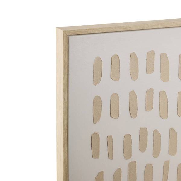 Leinwand LYDIA Weiß - Holzwerkstoff - 3 x 100 x 78 cm
