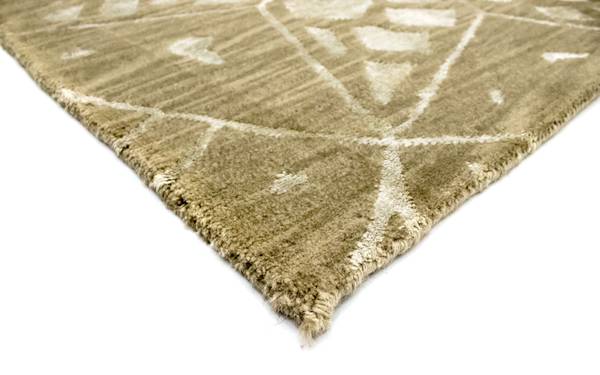 Handgeknüpft Wollteppich Braun - Wolle - 152 x 2 x 236 cm