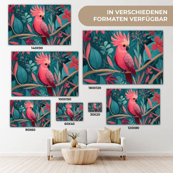LEINWANDBILD Kakadu 90 x 60 cm