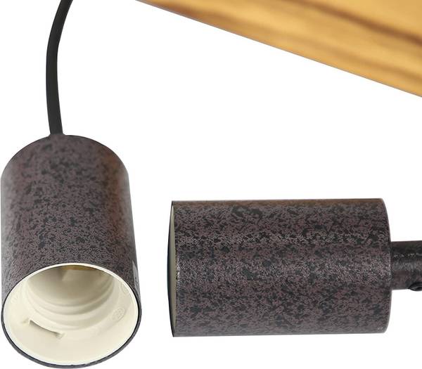 Hanglamp Gilbert II met 3 lichtbronnen bruin - metaal - 25 x 150 x 61 cm