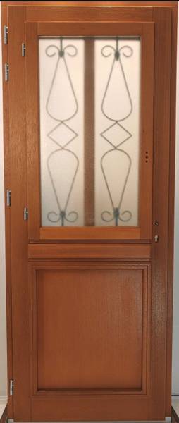 Haustür baya 2366 Braun - Holzwerkstoff - Holz teilmassiv - 90 x 200 x 7 cm