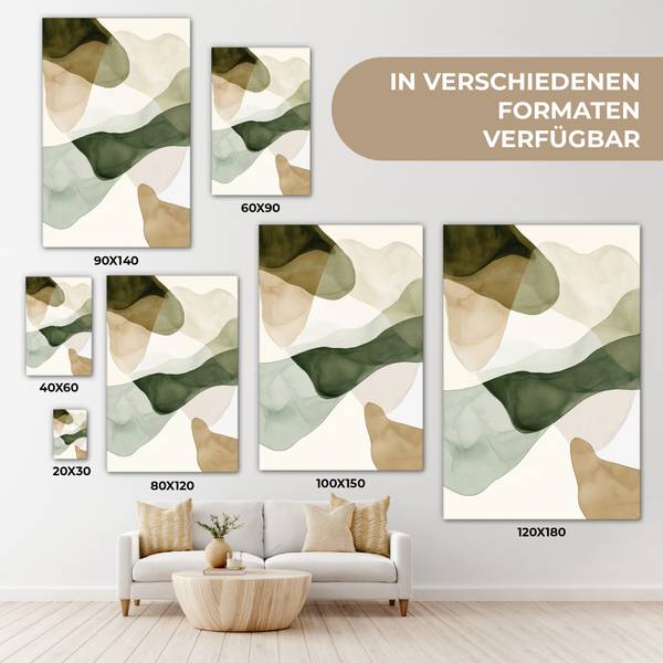 TABLEAU SUR TOILE Japandi 40 x 60 cm