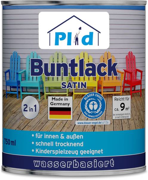 Buntlack P_802789 Schwarz - Kunststoff - 17 x 17 x 17 cm