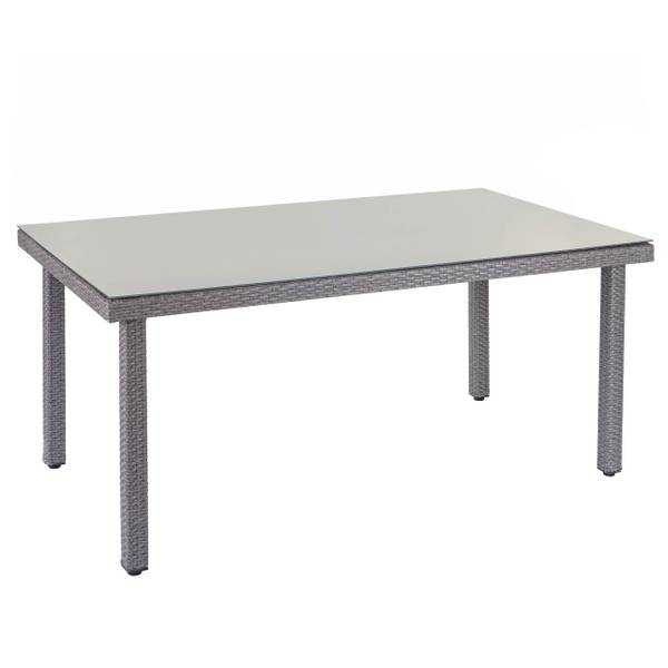 Polyrotan tuintafel Chieti grijs