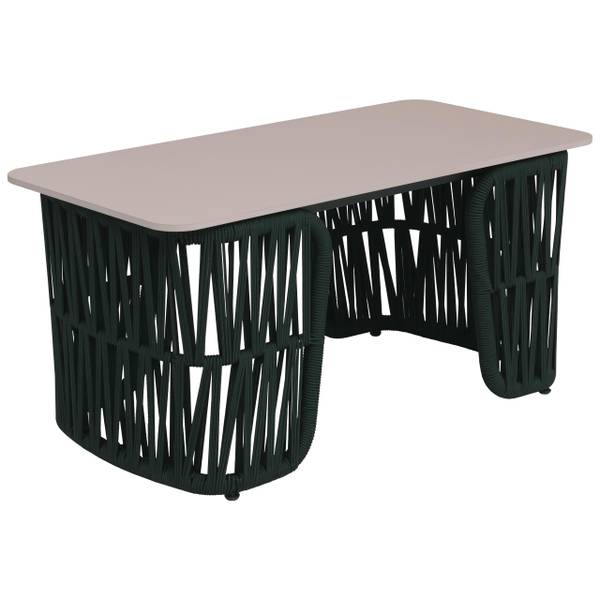 Loungetisch P90 Cremeweiß - Grün