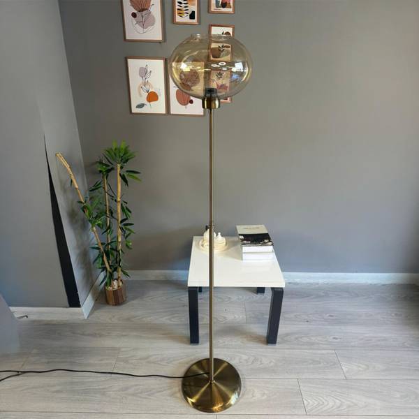 Stehlampe Koriel Metall - 37 x 175 x 37 cm