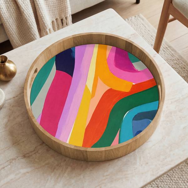 TABLETT Pinselstriche 40 x 40 cm
