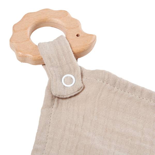 Kuscheltuch Musselin Igel Geschenkbox Braun - Textil - 30 x 1 x 30 cm