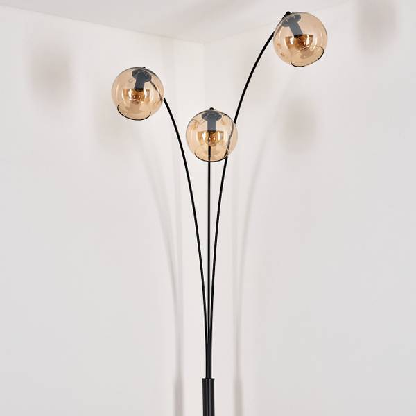 Stehlampe Cesaro Orange - Aluminium - Klarglas - 72 x 210 x 35 cm