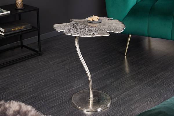 Beistelltisch GINKGO LEAF Silber