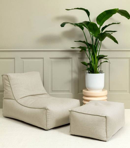 Outdoor Pouf Hocker Der Ruhestifter Beige