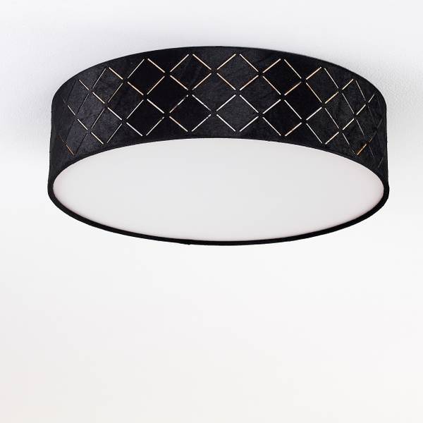 Deckenleuchte Aggius Schwarz - Gold - Metall - 11 x 10 x 39 cm