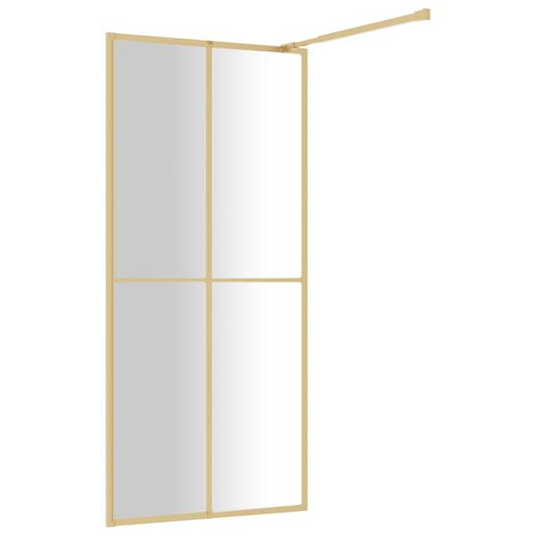 Inloopdouchewand 3000829-2 goud - Breedte: 100 cm
