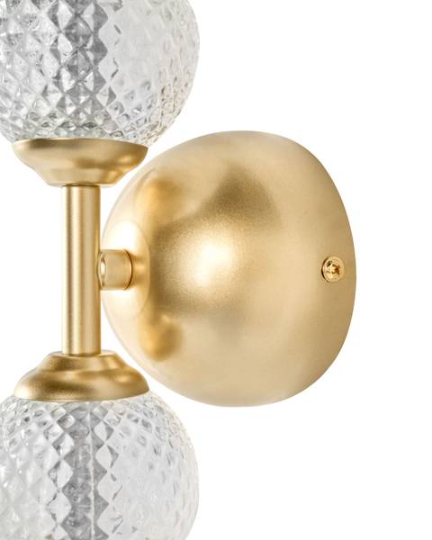 Wandlampen ARAS Gold - Glas - 10 x 60 x 10 cm