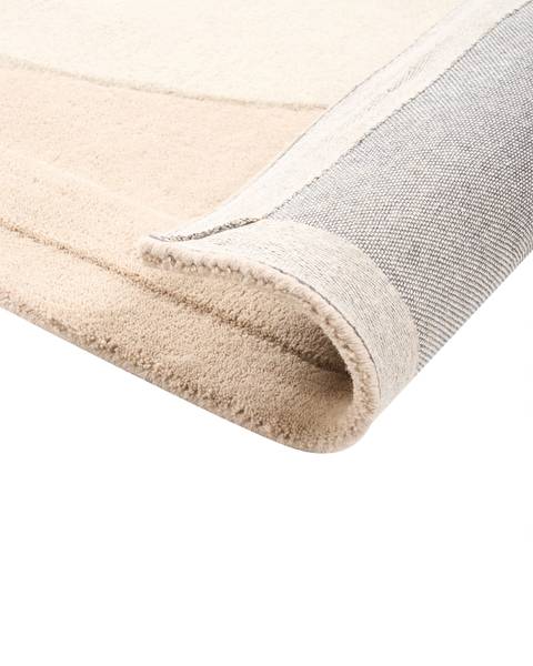 Teppich GAYA Beige - Grau - Bambus - 160 x 230 cm