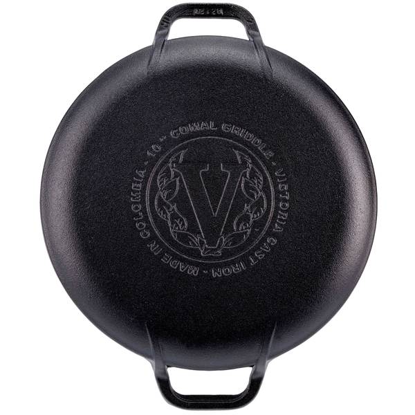 Grillplatte VIC-31800 Schwarz - Gusseisen - 25 x 1 x 25 cm