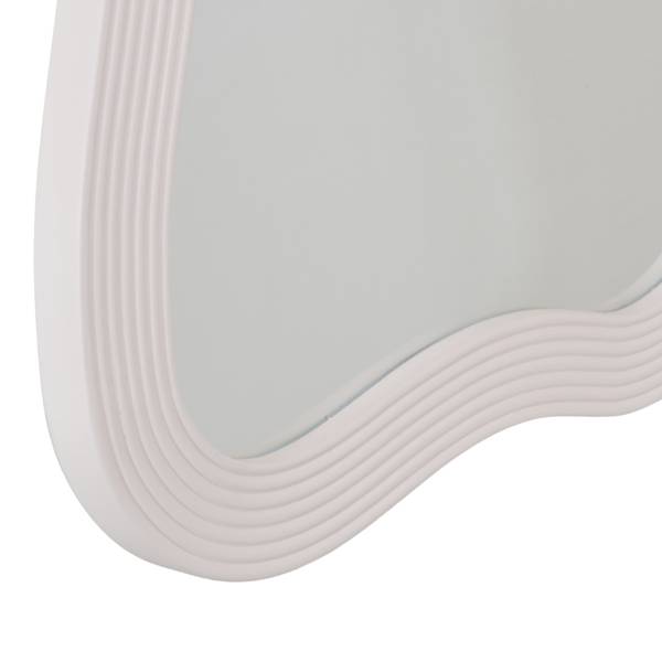 Wandspiegel Wavy Braun - Glas - Massivholz - 50 x 80 x 5 cm