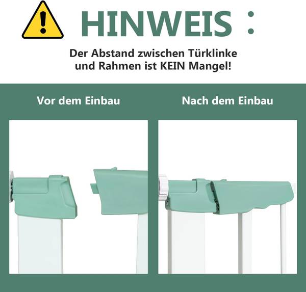 Türschutzgitter BE10009WH Weiß - Metall - 2 x 76 x 132 cm