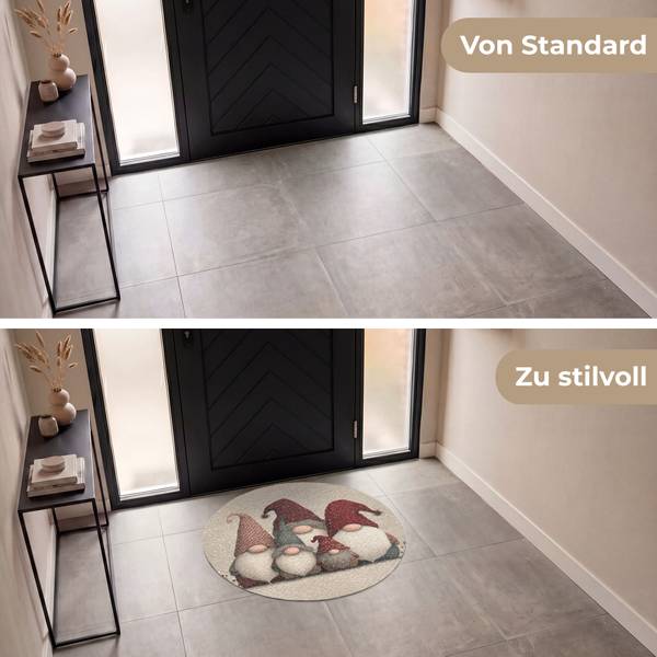 FUßMATTE Wichtel 90 x 90 cm