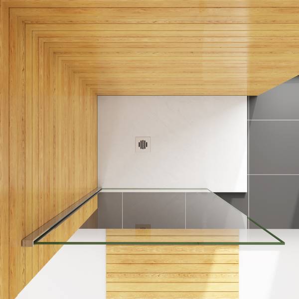 NANO Duschabtrennung Duschwand Sicherheitsglas - 80 x 200 x 1 cm