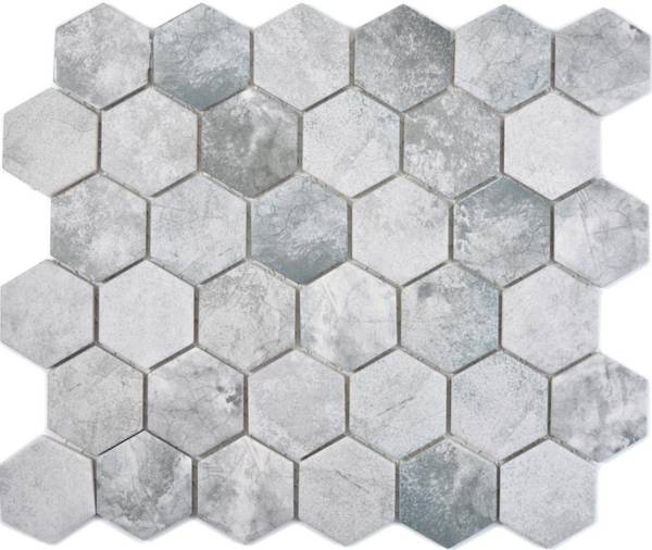 Mosaikfliesen HX CURIO ZLG Grau - Keramik - 33 x 33 x 33 cm