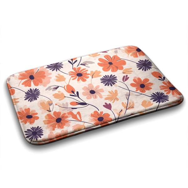 Badteppich Florales Muster 75 x 45 x 75 cm