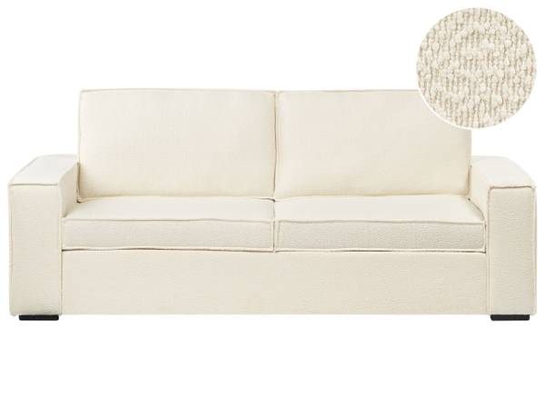 Sofa VUOKATTI 2-tlg Weiß - Naturfaser - 216 x 89 x 1 cm